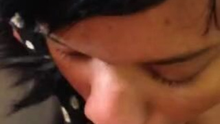 Interracial Ebony Deepthroat Blowjob GIF